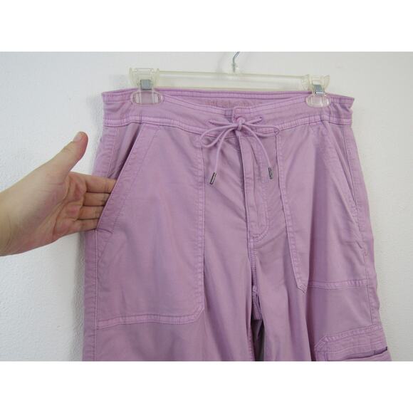 American Eagle Dreamy Drape Stretch Super High-Waisted Baggy Wide-Leg Cargo Pant - Picture 3 of 8